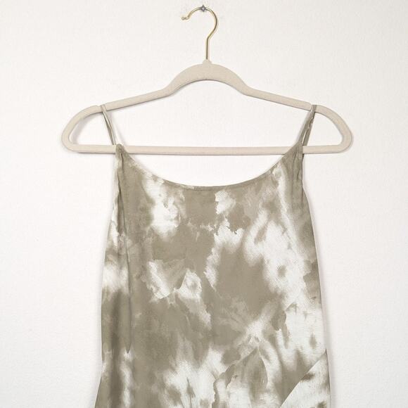 Thakoon Collective Green & White Tie Dye Scoop Back Maxi Dress Size 6 - Picture 4 of 12